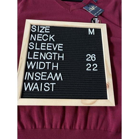 Vesi Sportswear Sweater Vest Size M Florida Seminole Logo Maroon Sleeveless New - Picture 2 of 8